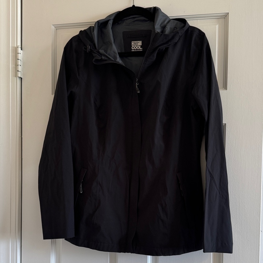 32 Degrees Women's Black Rain Jacket